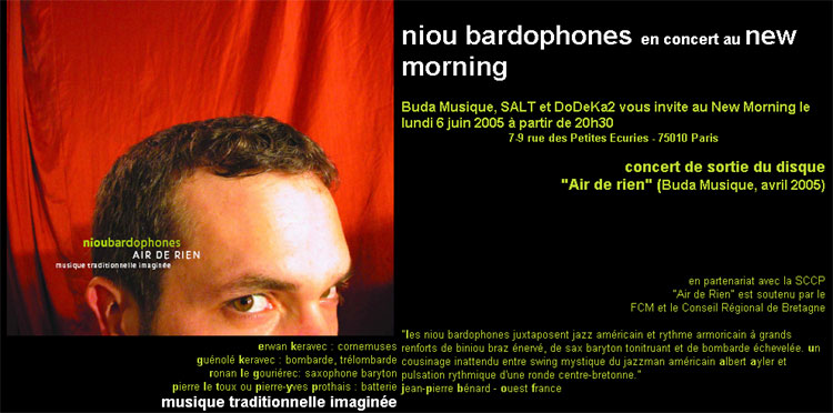 Niou Bardophones au new Morning � paris